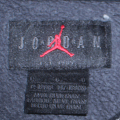 Jordan Boys Black Graphic Pullover Hoodie - Size L Cotton Blend