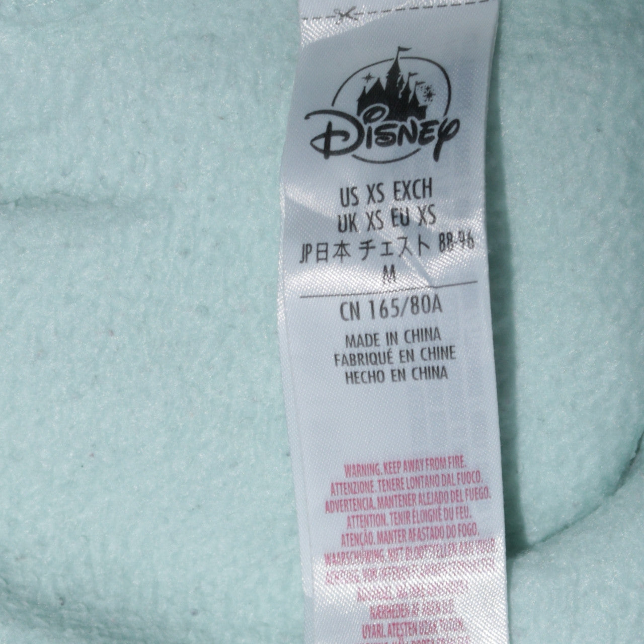Womens UK Size XS Disney Blue Pullover Hoodie