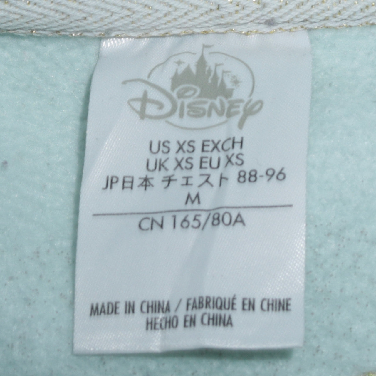 Womens UK Size XS Disney Blue Pullover Hoodie