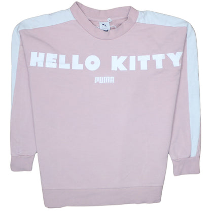 Womens UK Size S PUMA Pink Pullover Sweatshirt