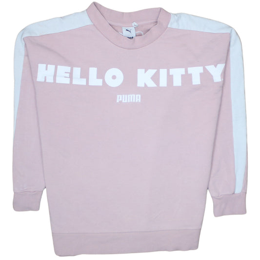 Womens UK Size S PUMA Pink Pullover Sweatshirt