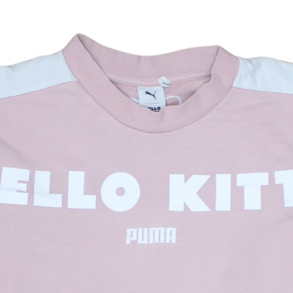 Womens UK Size S PUMA Pink Pullover Sweatshirt