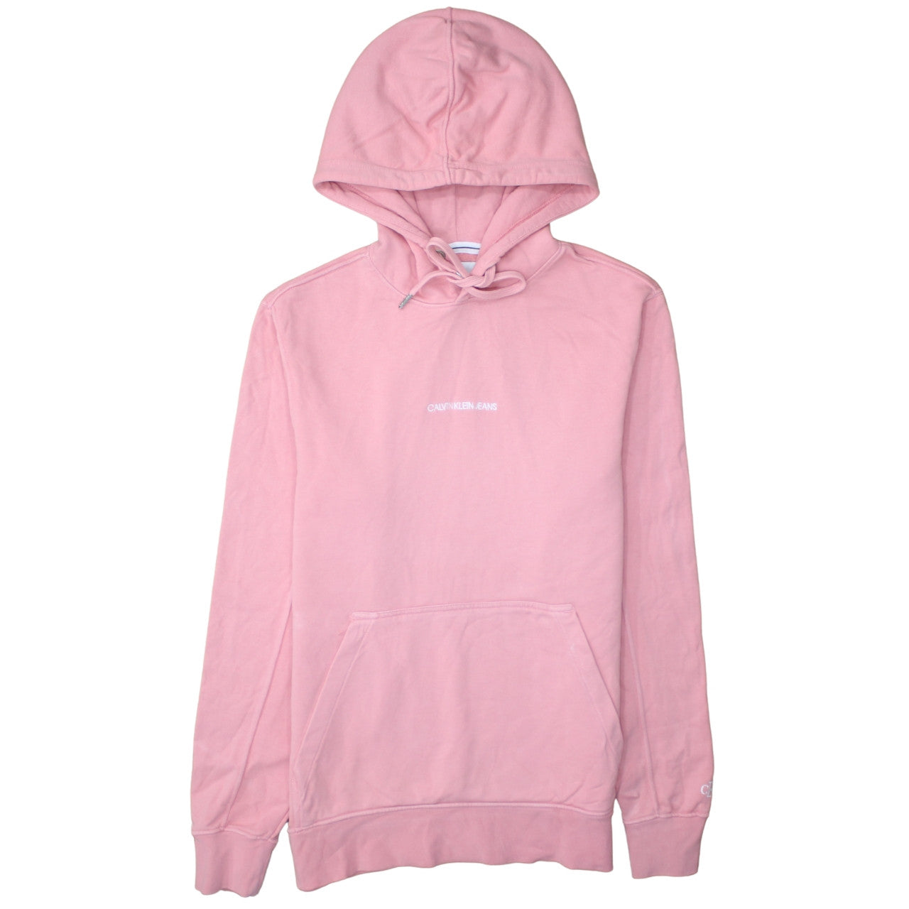 Womens UK Size S Calvin Klein Jeans Pink Pullover Hoodie