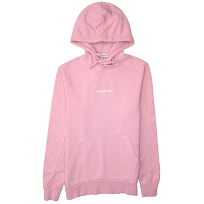 Womens UK Size S Calvin Klein Jeans Pink Pullover Hoodie