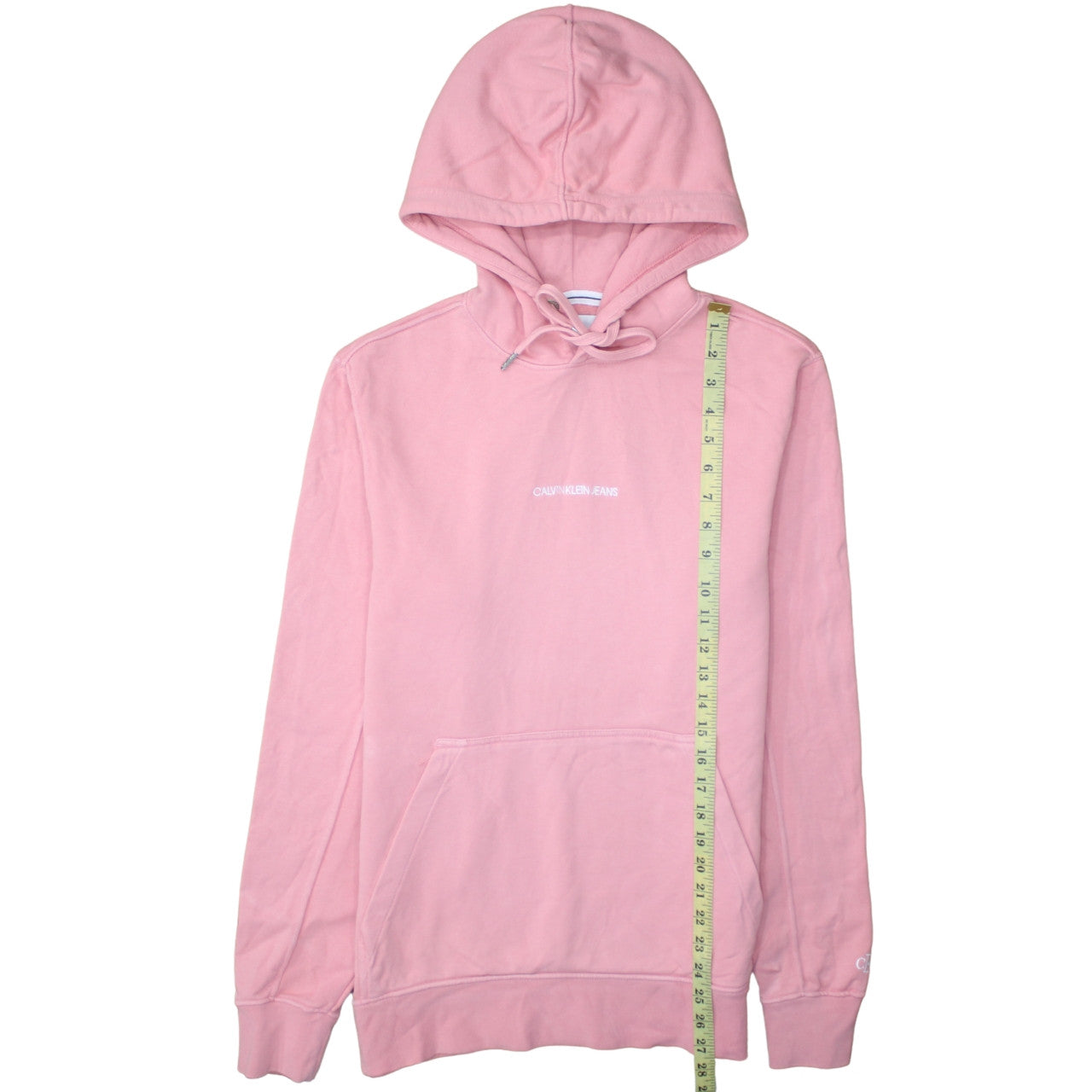Womens UK Size S Calvin Klein Jeans Pink Pullover Hoodie
