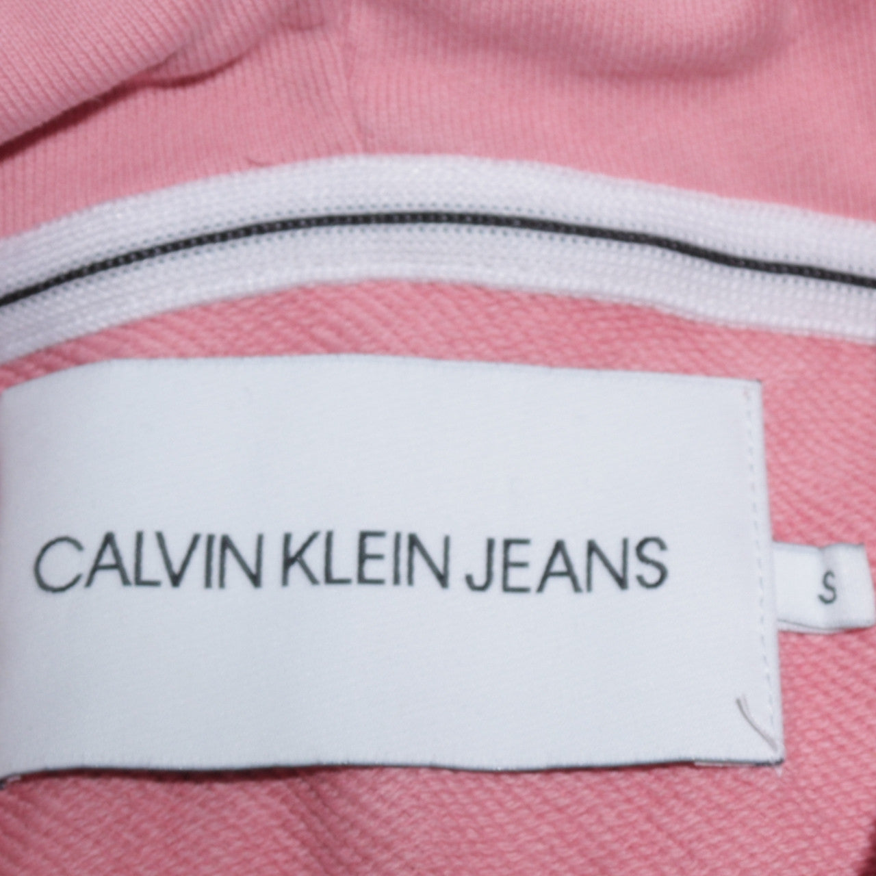 Womens UK Size S Calvin Klein Jeans Pink Pullover Hoodie