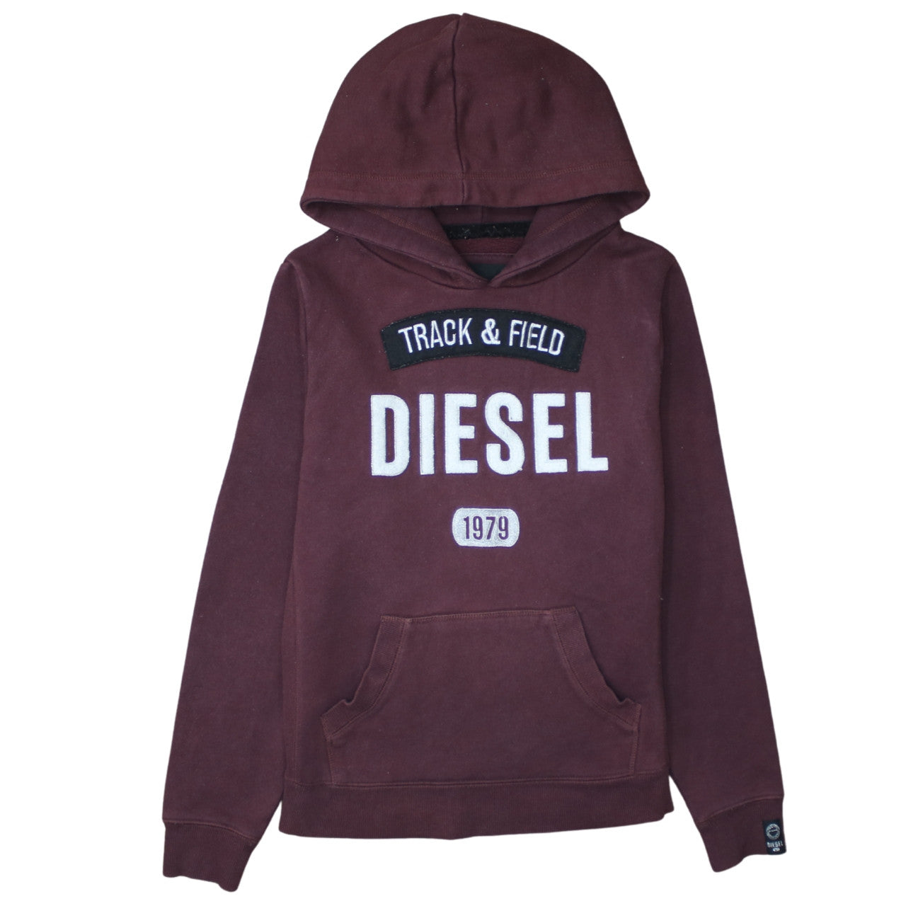 Womens UK Size M Diesel Brown Pullover Hoodie