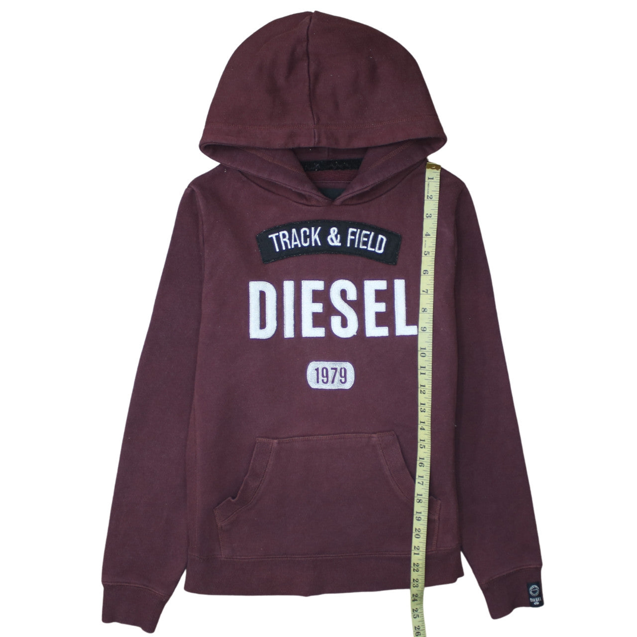 Womens UK Size M Diesel Brown Pullover Hoodie