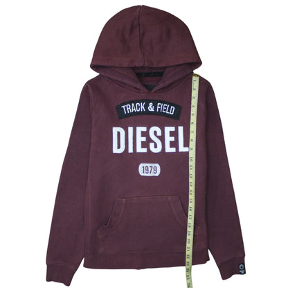 Womens UK Size M Diesel Brown Pullover Hoodie