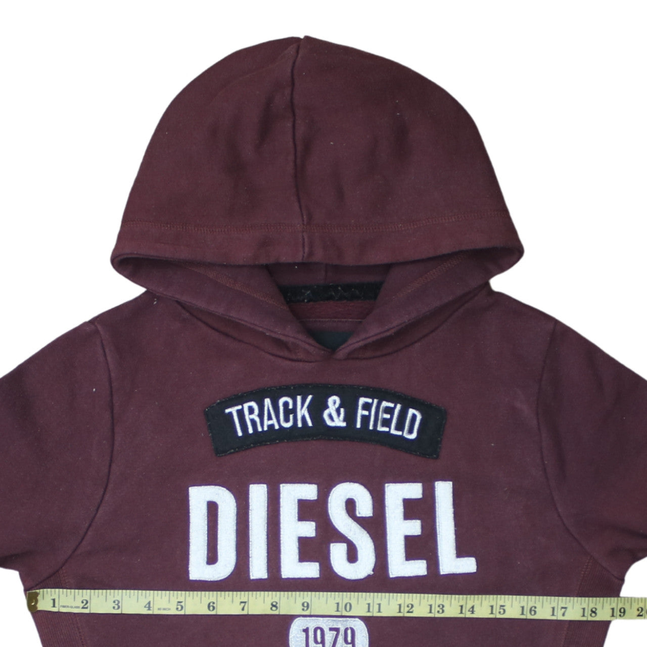 Womens UK Size M Diesel Brown Pullover Hoodie