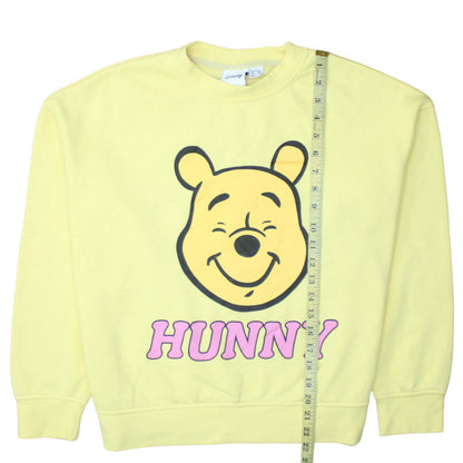 Womens UK Size 10 Disney Yellow Pullover Sweatshirt