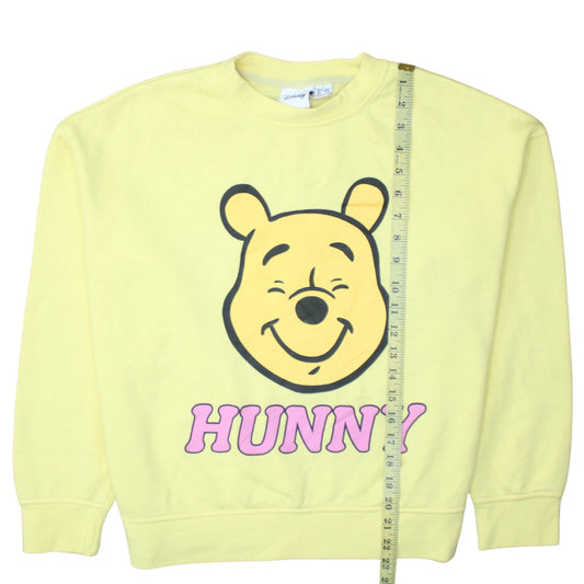 Womens UK Size 10 Disney Yellow Pullover Sweatshirt