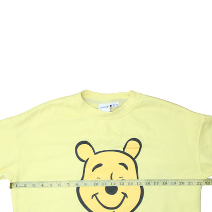 Womens UK Size 10 Disney Yellow Pullover Sweatshirt