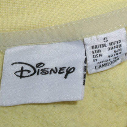 Womens UK Size 10 Disney Yellow Pullover Sweatshirt