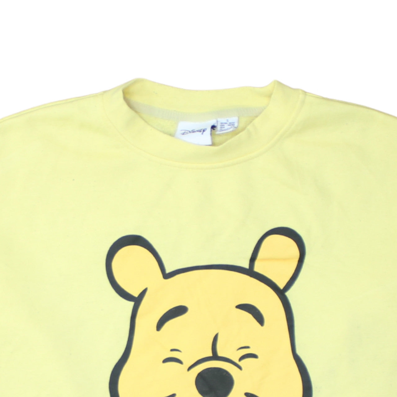 Womens UK Size 10 Disney Yellow Pullover Sweatshirt