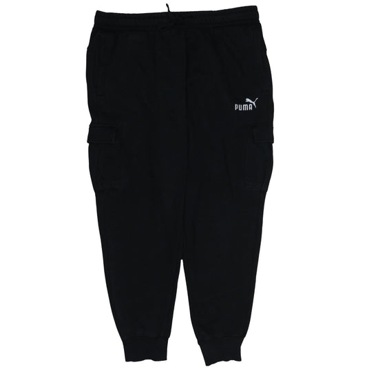 Mens UK Size XL PUMA Regular Fit Jogger Black Trousers