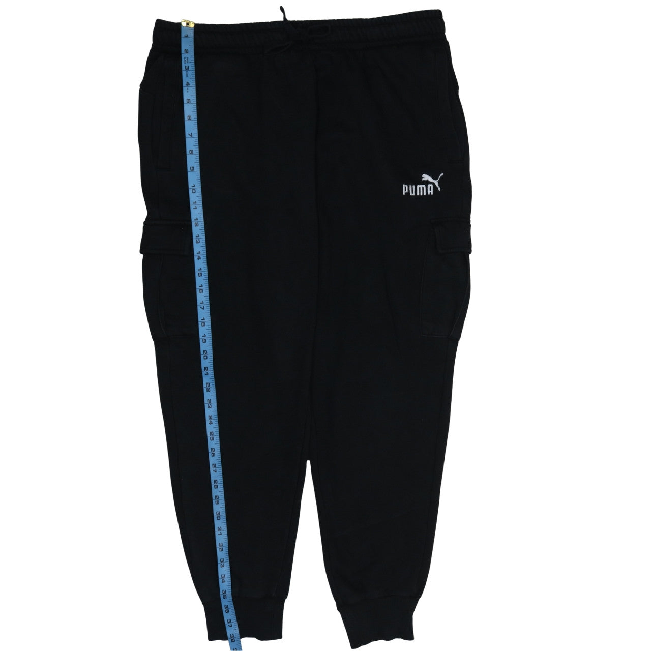Mens UK Size XL PUMA Regular Fit Jogger Black Trousers