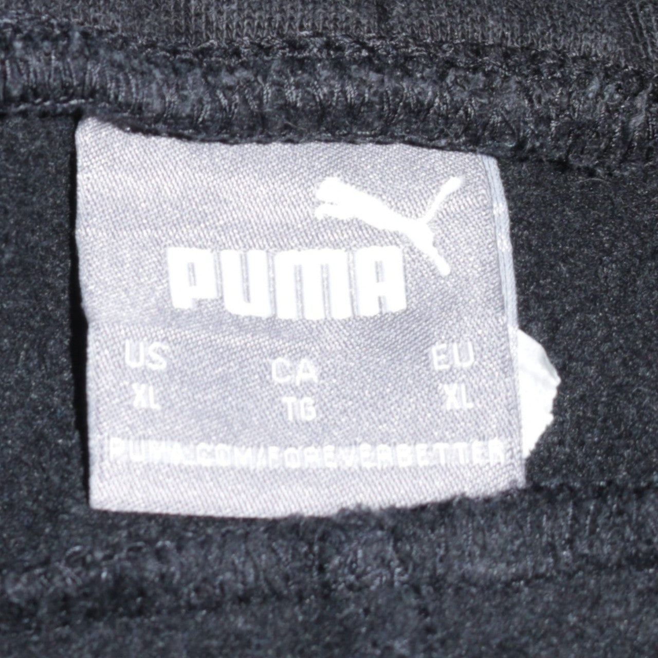Mens UK Size XL PUMA Regular Fit Jogger Black Trousers