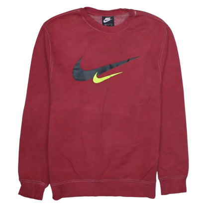 Mens UK Size S Nike Red Pullover Sweatshirt