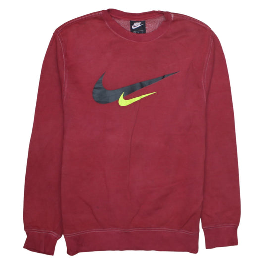 Mens UK Size S Nike Red Pullover Sweatshirt