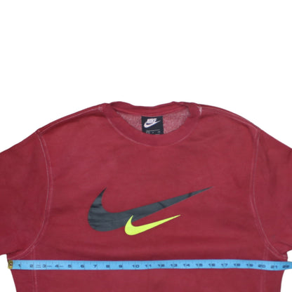 Mens UK Size S Nike Red Pullover Sweatshirt