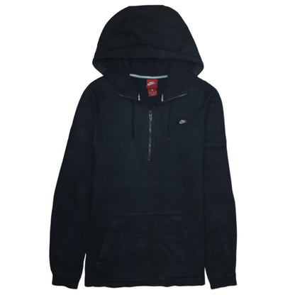 Mens UK Size S Nike Black 1/2 Zip Hoodie