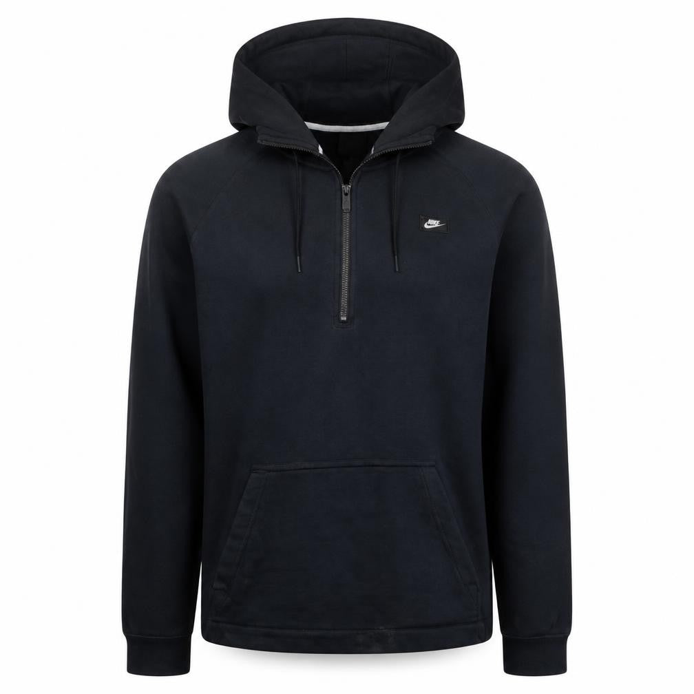 Mens UK Size S Nike Black 1/2 Zip Hoodie