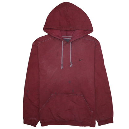 Mens UK Size M Nike Red Pullover Hoodie