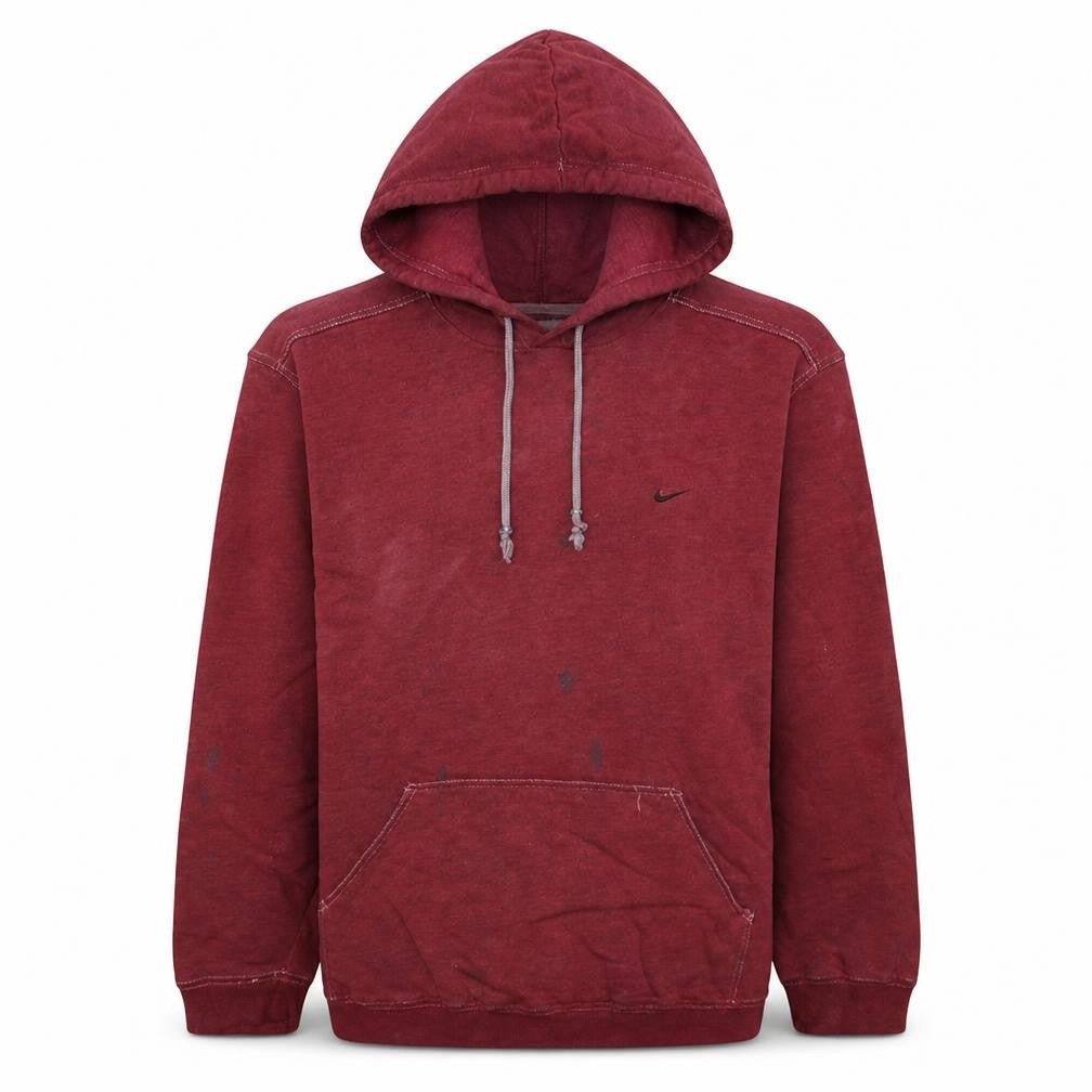 Mens UK Size M Nike Red Pullover Hoodie