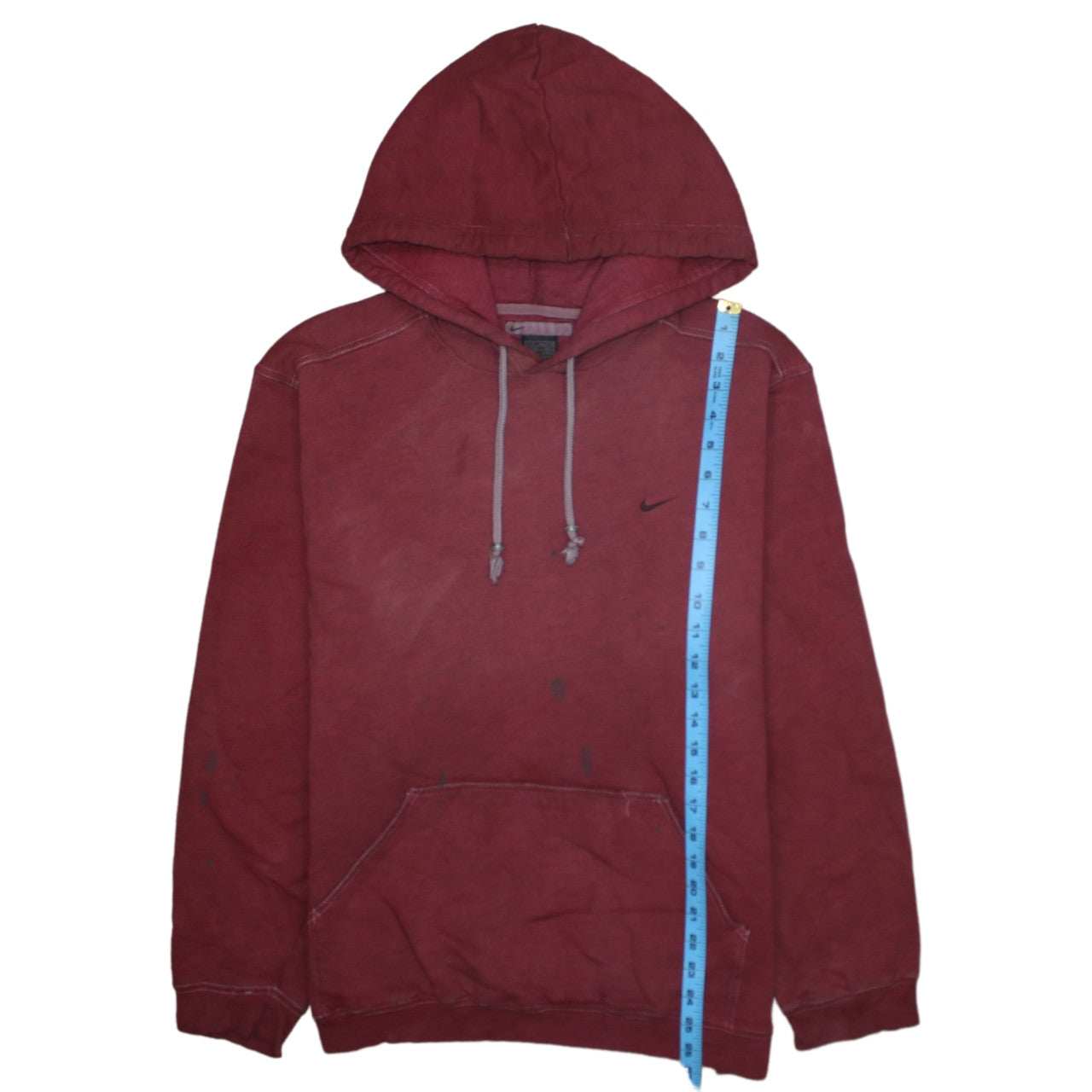 Mens UK Size M Nike Red Pullover Hoodie