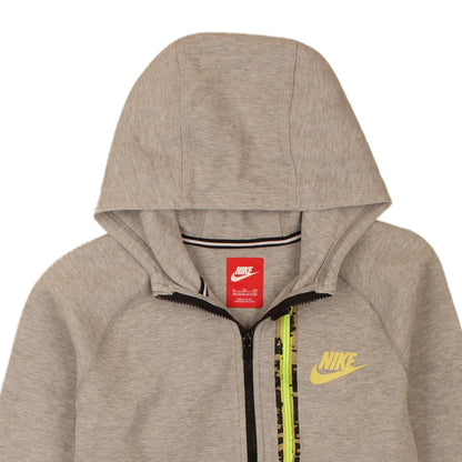 Nike Boys Grey Full Zip Hoodie XL 13-15 Years Hooded Sweatshirt
