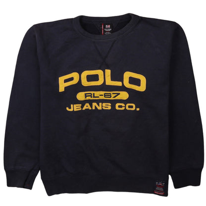 Mens UK Size S Ralph Lauren Blue Pullover Sweatshirt