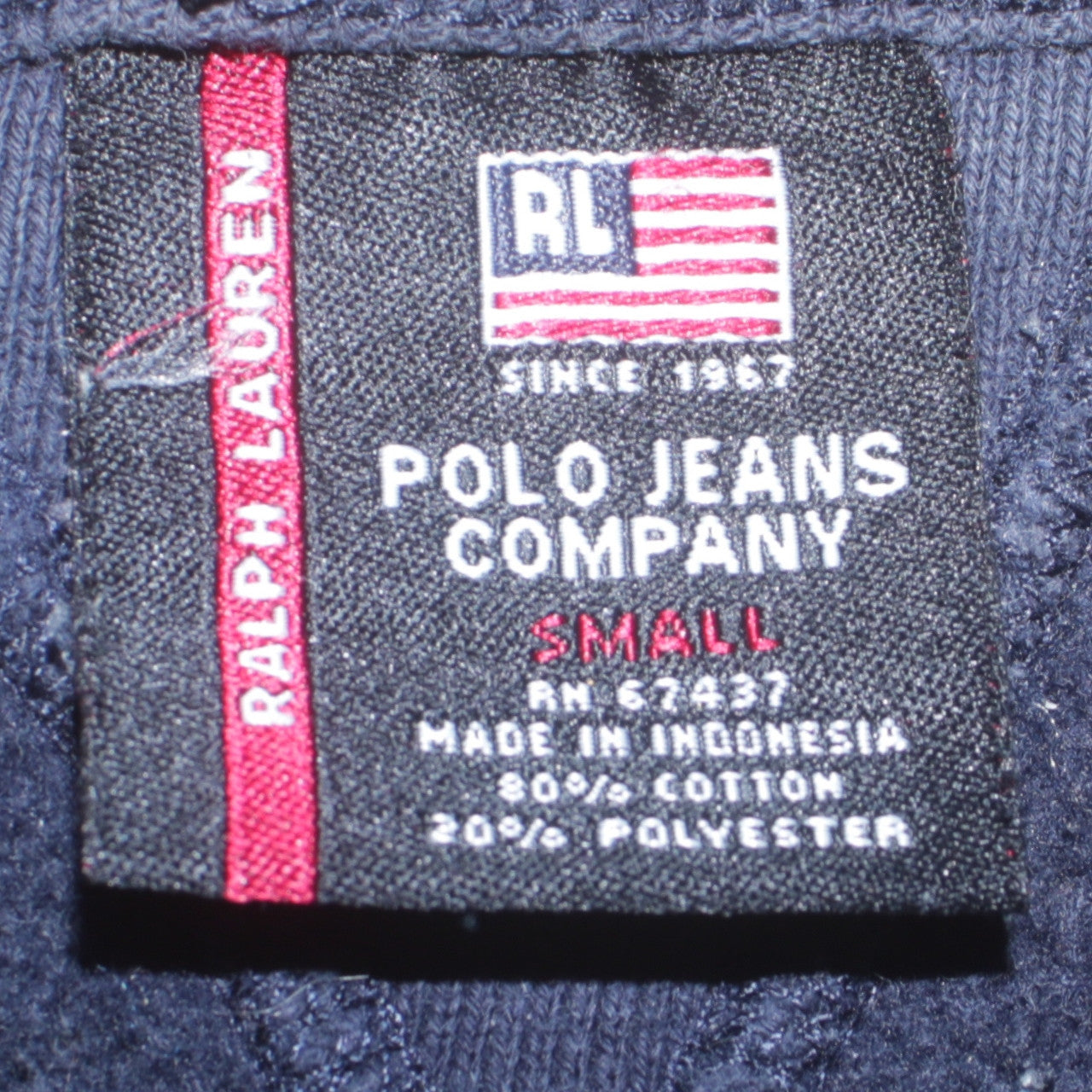 Mens UK Size S Ralph Lauren Blue Pullover Sweatshirt