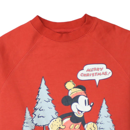 Womens UK Size XS Primark Red Pullover Sweatshirt