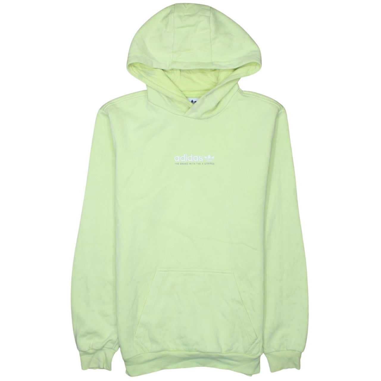 Mens UK Size S adidas Yellow Pullover Hoodie