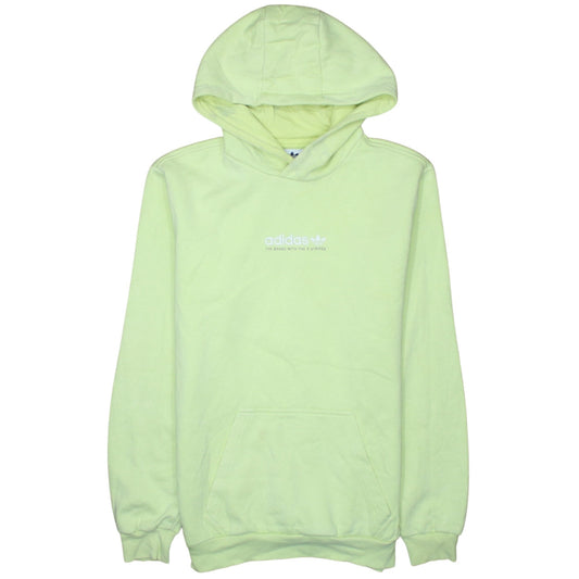 Mens UK Size S adidas Yellow Pullover Hoodie