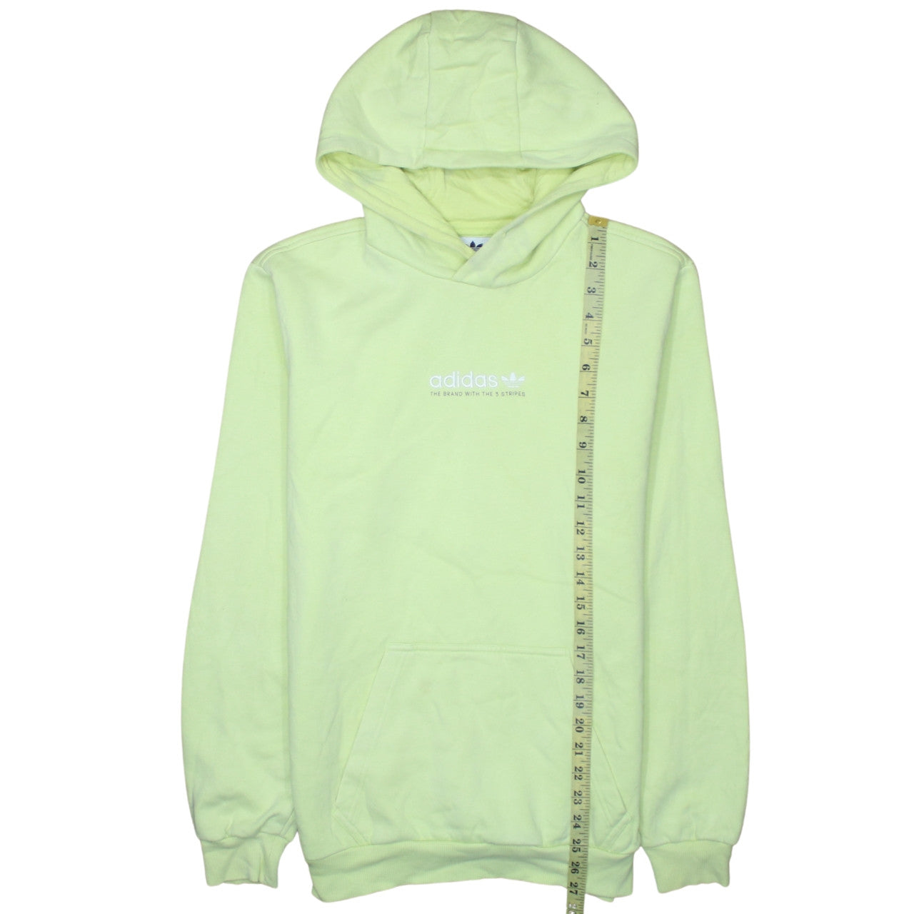 Mens UK Size S adidas Yellow Pullover Hoodie