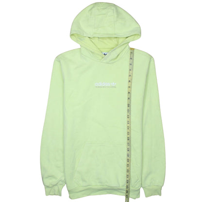 Mens UK Size S adidas Yellow Pullover Hoodie