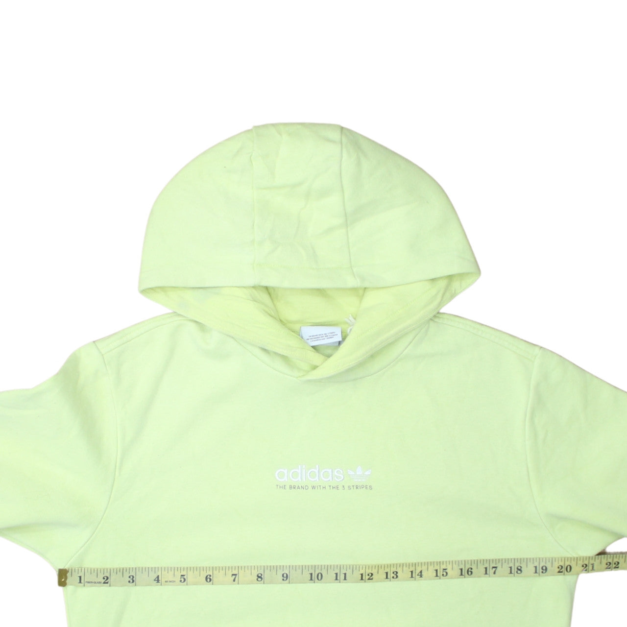 Mens UK Size S adidas Yellow Pullover Hoodie