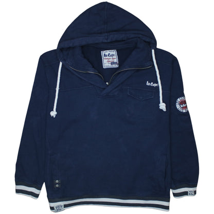Mens UK Size XL Lee Cooper Blue Pullover Hoodie