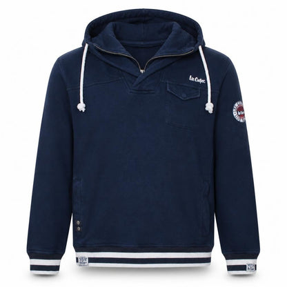 Mens UK Size XL Lee Cooper Blue Pullover Hoodie