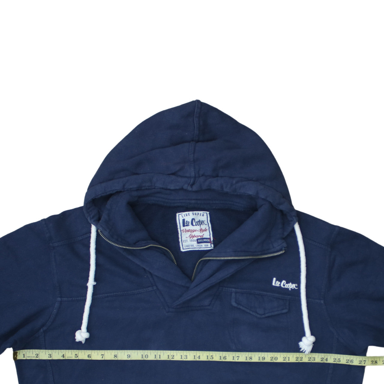 Mens UK Size XL Lee Cooper Blue Pullover Hoodie