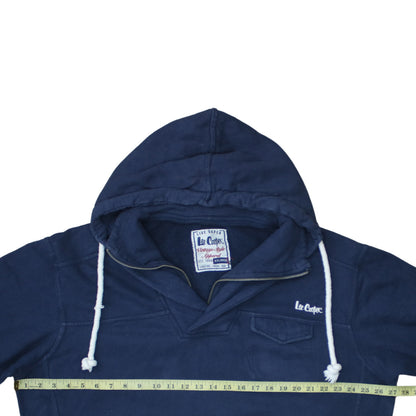 Mens UK Size XL Lee Cooper Blue Pullover Hoodie
