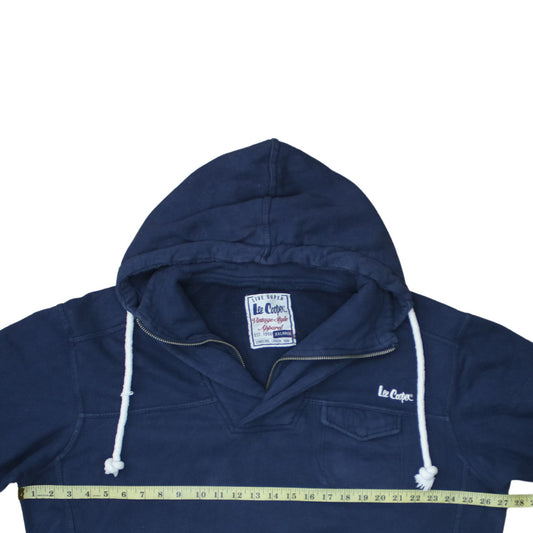 Mens UK Size XL Lee Cooper Blue Pullover Hoodie