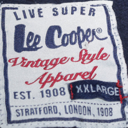 Mens UK Size XL Lee Cooper Blue Pullover Hoodie
