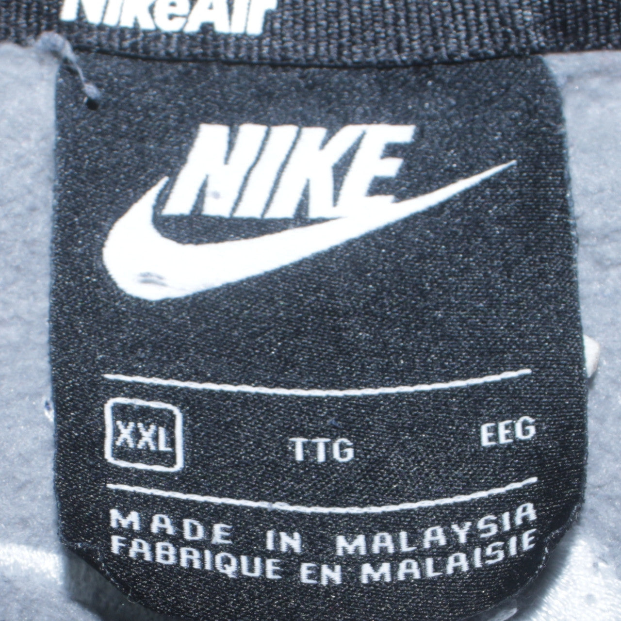 Mens UK Size 2XL Nike Grey Pullover Sweatshirt