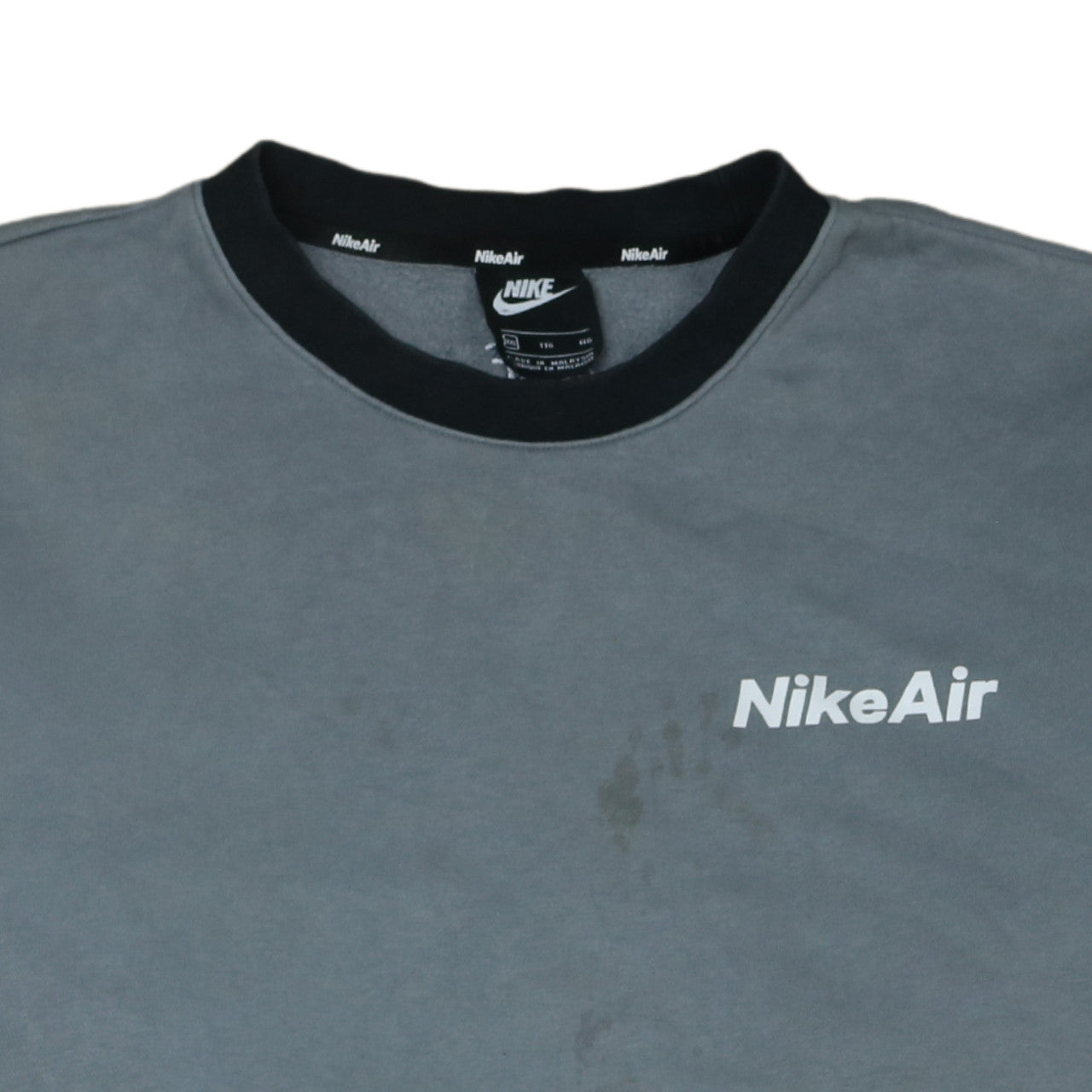 Mens UK Size 2XL Nike Grey Pullover Sweatshirt