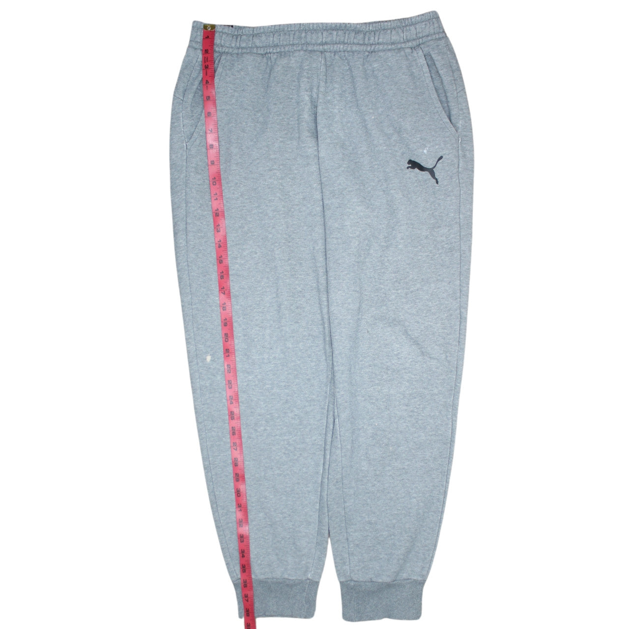 Mens UK Size L PUMA Regular Fit Jogger Grey Trousers