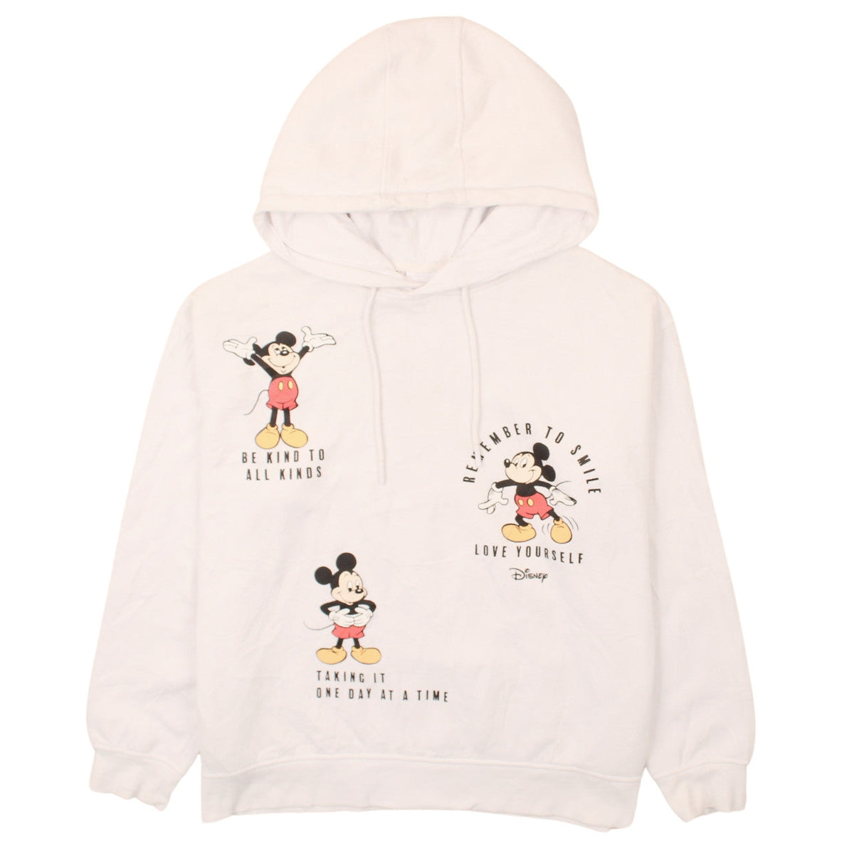 Womens UK Size 14 Disney White Pullover Hoodie