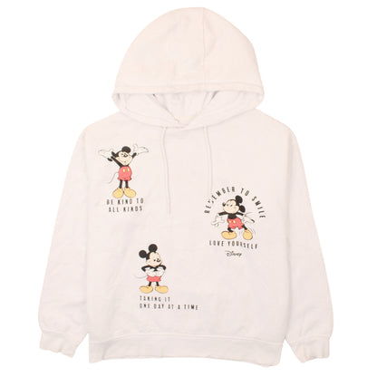 Womens UK Size 14 Disney White Pullover Hoodie